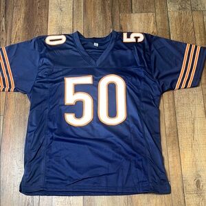 NFL Chicago Bears # 50 Singletary signed Jersey